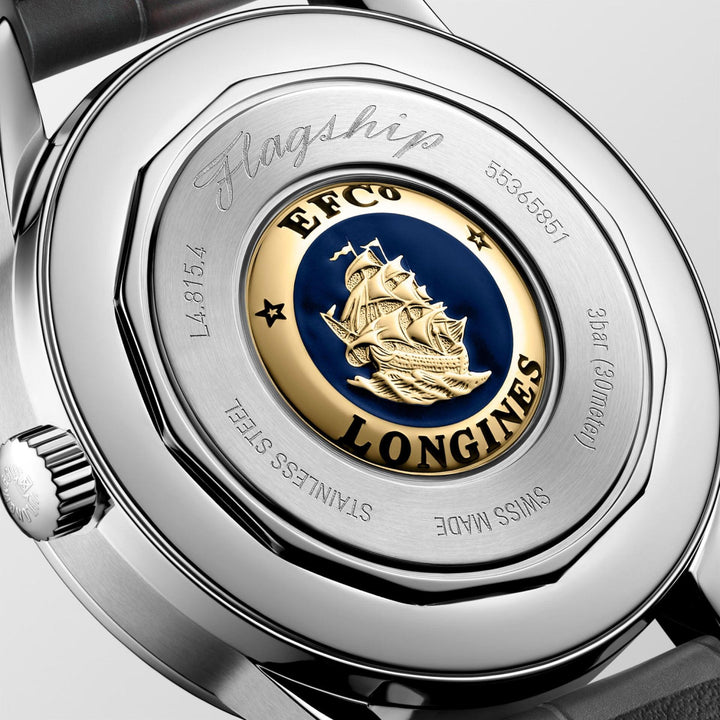 Longines Flagship Heritage watch 38mm silver automatic steel L4.815.4.72.2 - Capodagli 1937