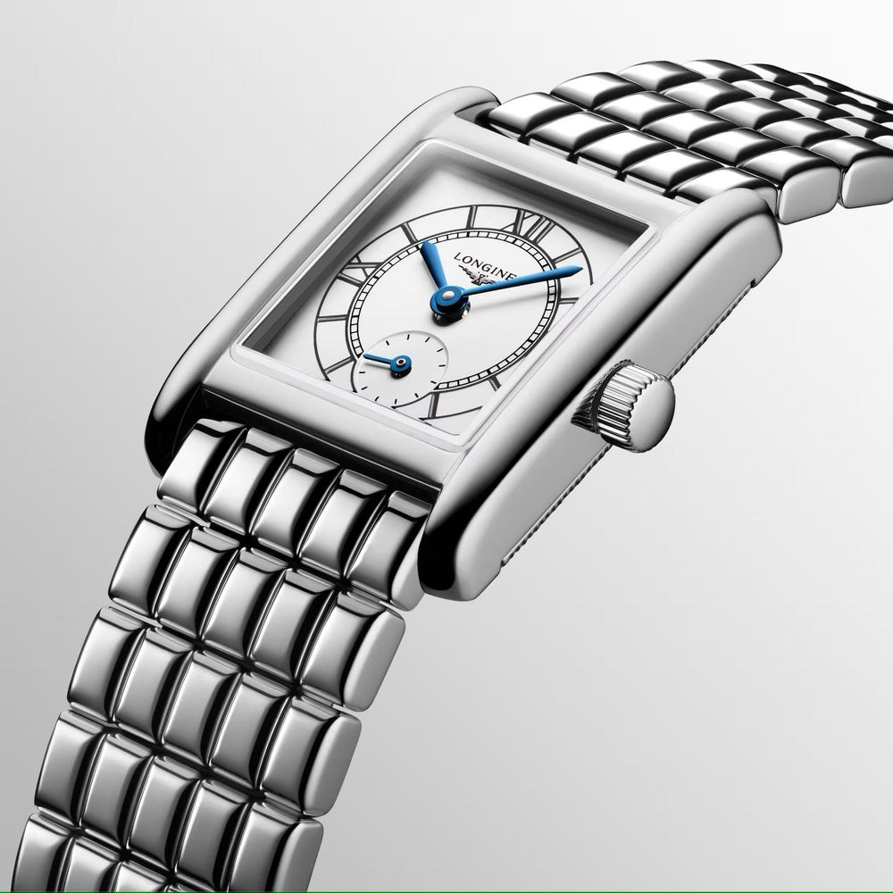 Longines Mini Dolcevita horloge 21,5x29mm zilver quartz staal L5.200.4.75.6 - Capodagli 1937