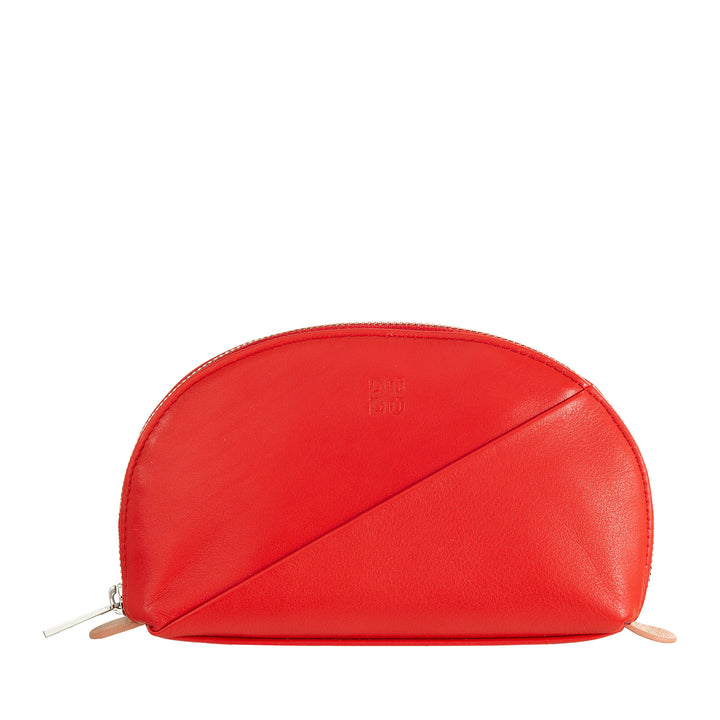 DUDU Mini-clutch voor leren tas, reismake-uptas, kleine make-uptas met ritssluiting voor portemonnee, kleurrijk ontwerp