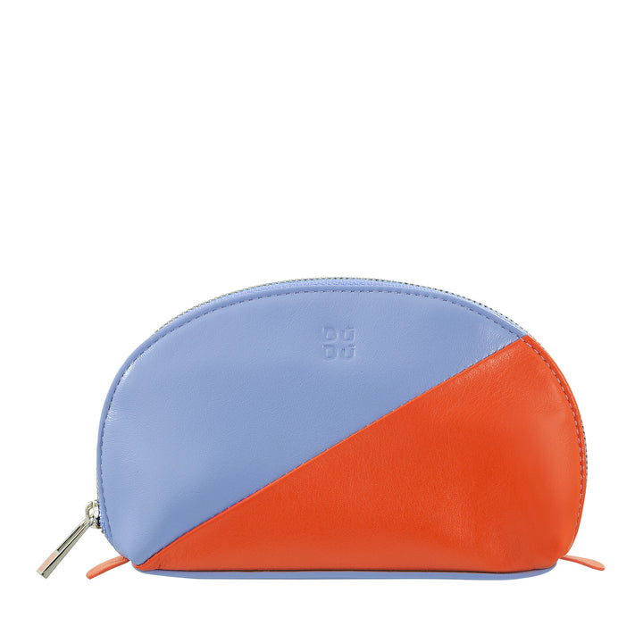 DUDU Mini-clutch voor leren tas, reismake-uptas, kleine make-uptas met ritssluiting voor portemonnee, kleurrijk ontwerp