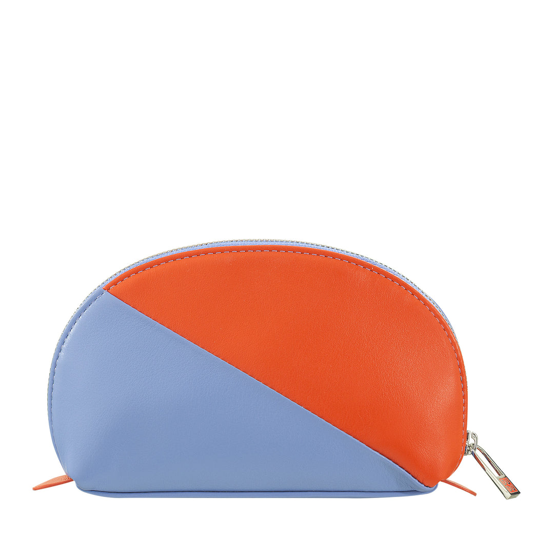 DUDU Mini-clutch voor leren tas, reismake-uptas, kleine make-uptas met ritssluiting voor portemonnee, kleurrijk ontwerp