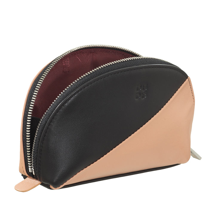 DUDU Mini-clutch voor leren tas, reismake-uptas, kleine make-uptas met ritssluiting voor portemonnee, kleurrijk ontwerp