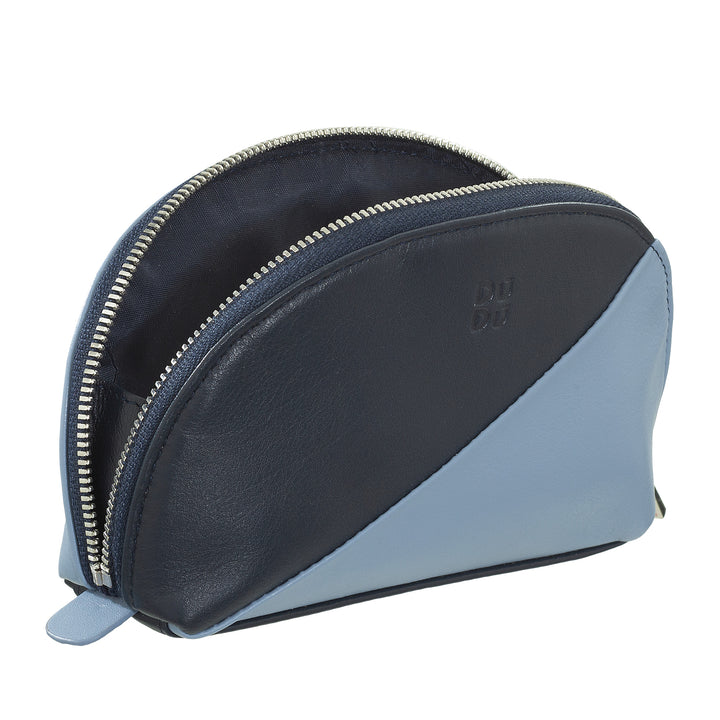 DUDU Mini-clutch voor leren tas, reismake-uptas, kleine make-uptas met ritssluiting voor portemonnee, kleurrijk ontwerp