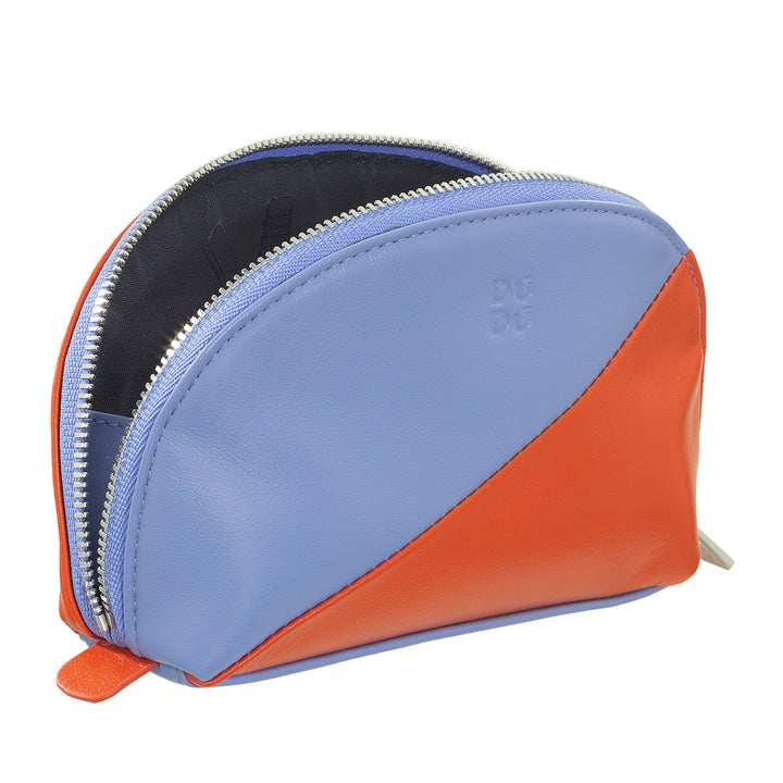 DUDU Mini-clutch voor leren tas, reismake-uptas, kleine make-uptas met ritssluiting voor portemonnee, kleurrijk ontwerp