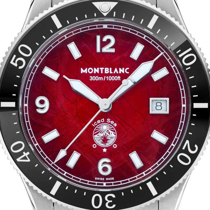 Montblanc orologio Iced Sea Date 41mm bordeaux automatico acciaio 132291 - Capodagli 1937