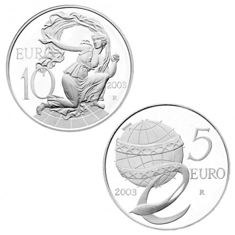 Zilveren munten € 5 € 10 Het Europa van de volkeren