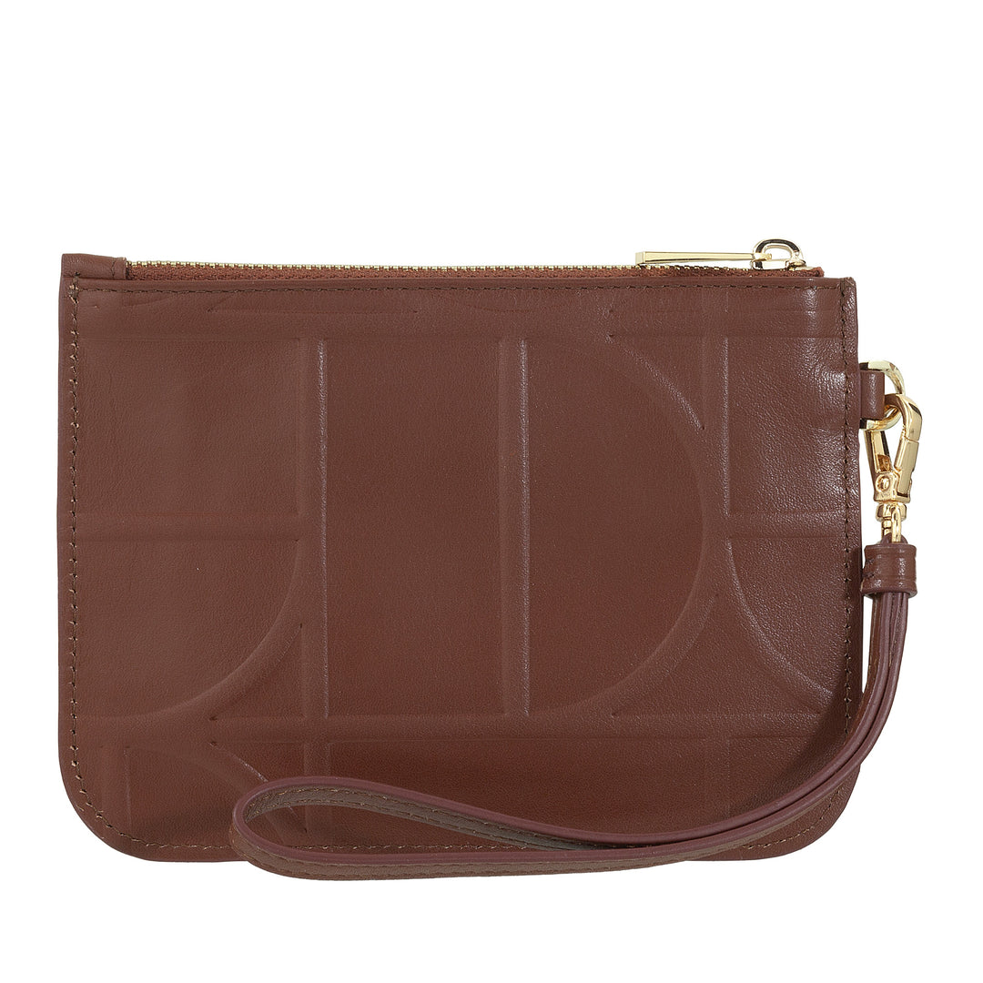 DUDU dames schoudertasje van bedrukt leer, handtas - elegant, compact en praktisch voor kaarten, munten en kleine voorwerpen