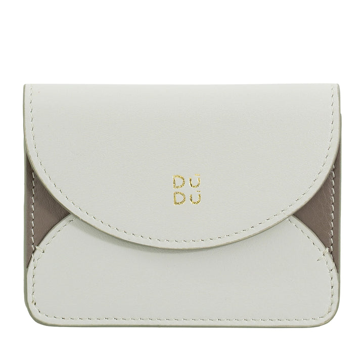 DUDU Compact Leather Accordion Credit Card Holder - Men&