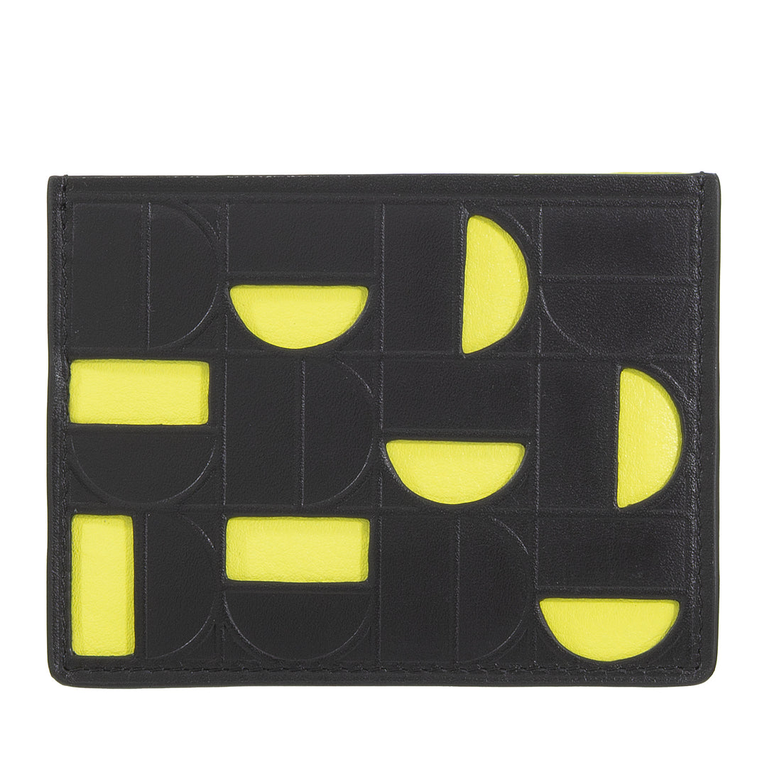 DUDU Credit Card Holder for Men and Women in Leather - Slim Thin Card Holder with a Modern and Geometric Design, Compact and Elegant