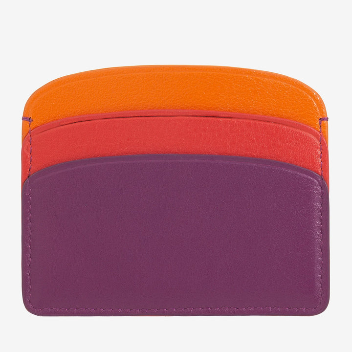 DUDU Dünner Kreditkartenhalter aus weichem Leder, Kartenhalter, Dokumentenhalter, Taschenplatte, schlankes Design, bunt