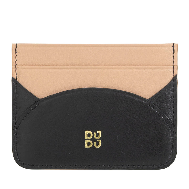 DUDU Slim Credit Card Holder in Soft Leather - Card Holder, Document Holder, Pocket Plate, Slim Design