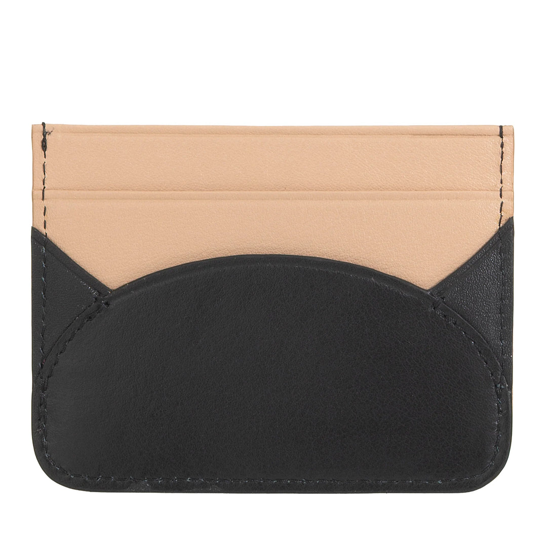 DUDU Slim Credit Card Holder in Soft Leather - Card Holder, Document Holder, Pocket Plate, Slim Design
