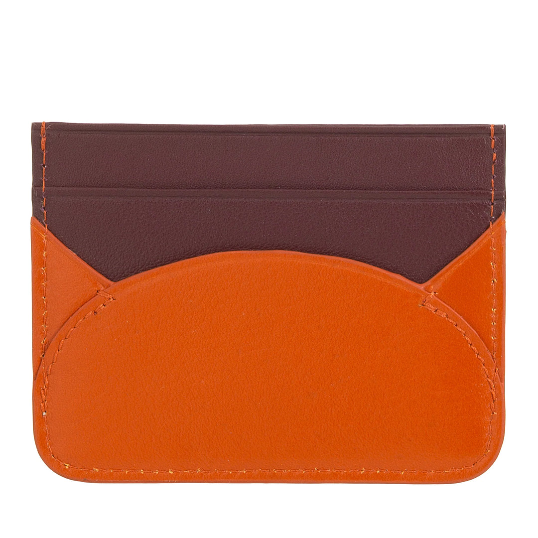 DUDU Slim Credit Card Holder in Soft Leather - Card Holder, Document Holder, Pocket Plate, Slim Design
