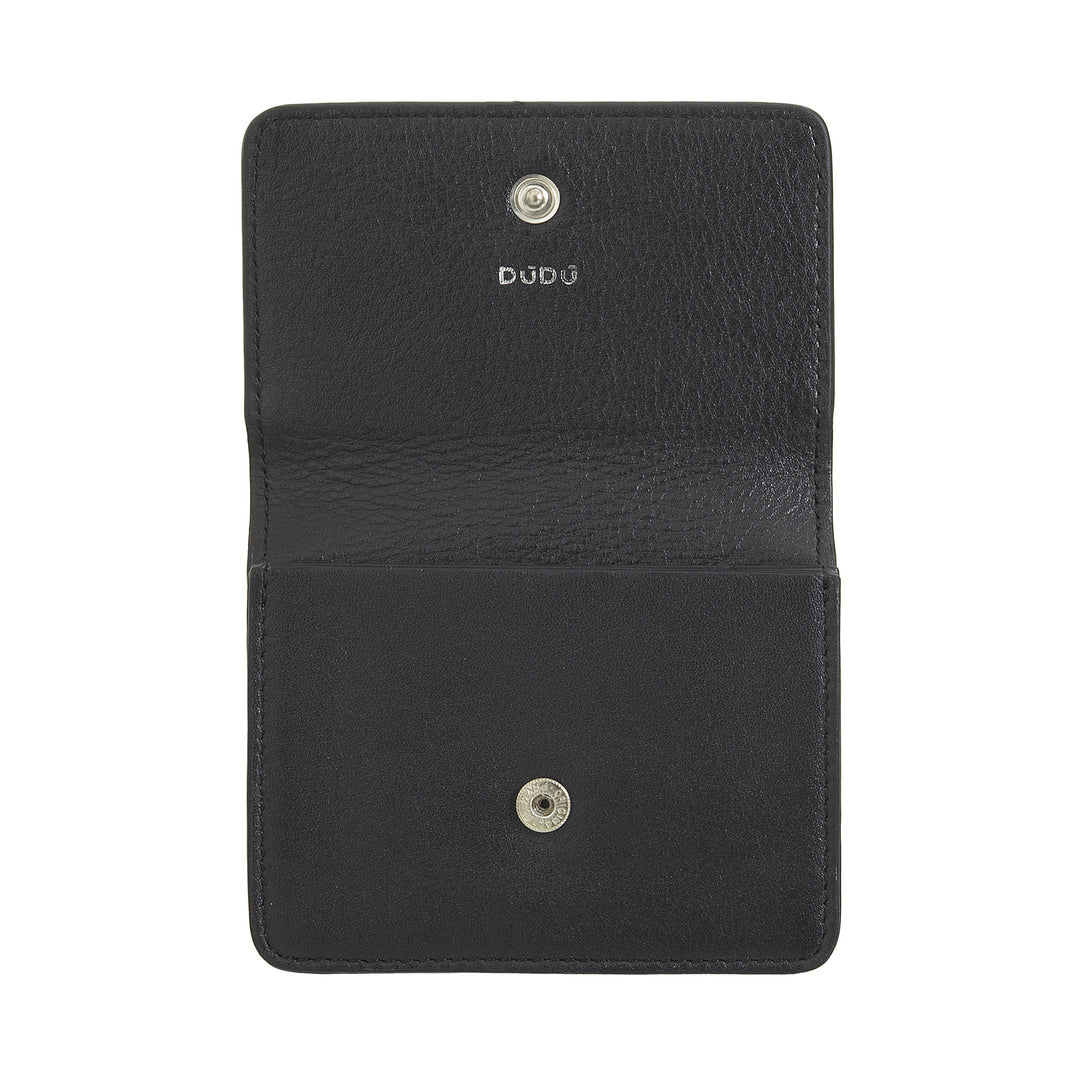 DUDU Accordion Leather Card Holder - Compact Men&