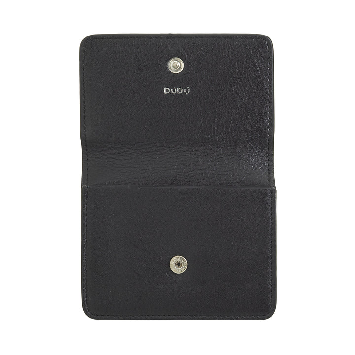 DUDU Accordion Leather Card Holder - Compact Men&