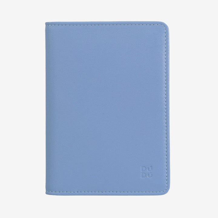 DUDU lederen reispaspoorthouder met RFID-bescherming en creditcardhouder