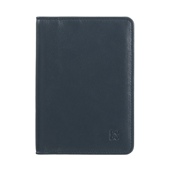 DUDU lederen reispaspoorthouder met RFID-bescherming en creditcardhouder