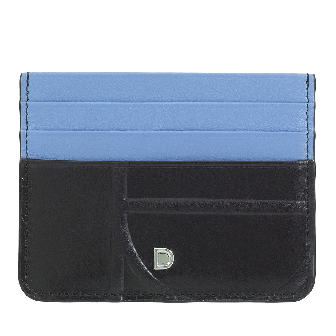 DUDU Printed Leather Credit Card Holder, Compact and Pocket-sized Slim Card Holder - Lightweight, Elegant and Functional, Perfect for Pocket or Bag