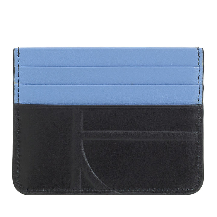 DUDU Printed Leather Credit Card Holder, Compact and Pocket-sized Slim Card Holder - Lightweight, Elegant and Functional, Perfect for Pocket or Bag