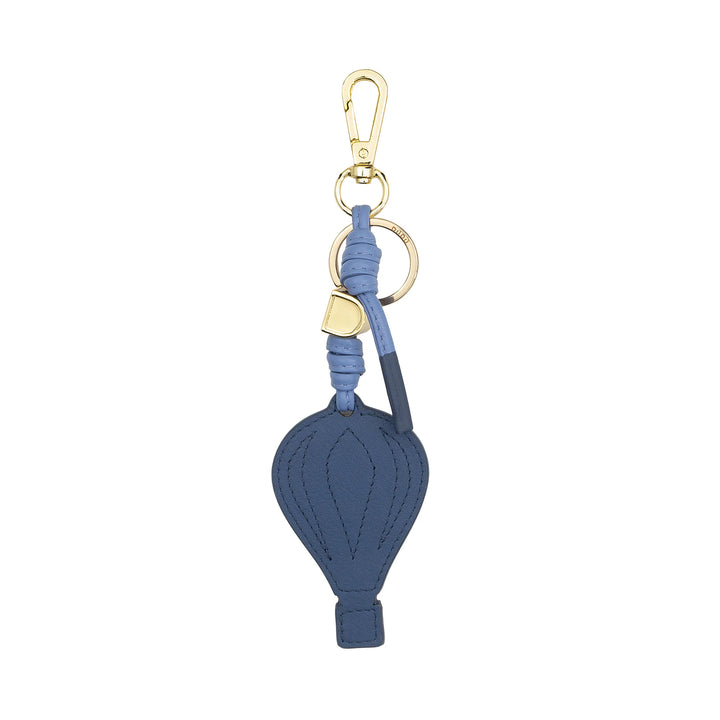 DUDU Heißluftballon-Schlüsselanhänger aus Leder mit Karabiner – Schlüsselanhänger aus Leder für Schlüssel, Tasche oder Rucksack, originelles und farbenfrohes Accessoire