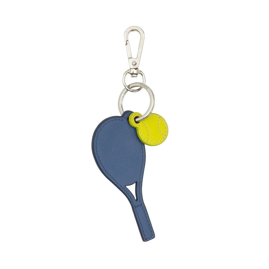 DUDU Tennisschläger-Schlüsselanhänger aus Leder mit Karabiner – Tennis-Sport-Schlüsselanhänger für Schlüssel, Tasche oder Rucksack