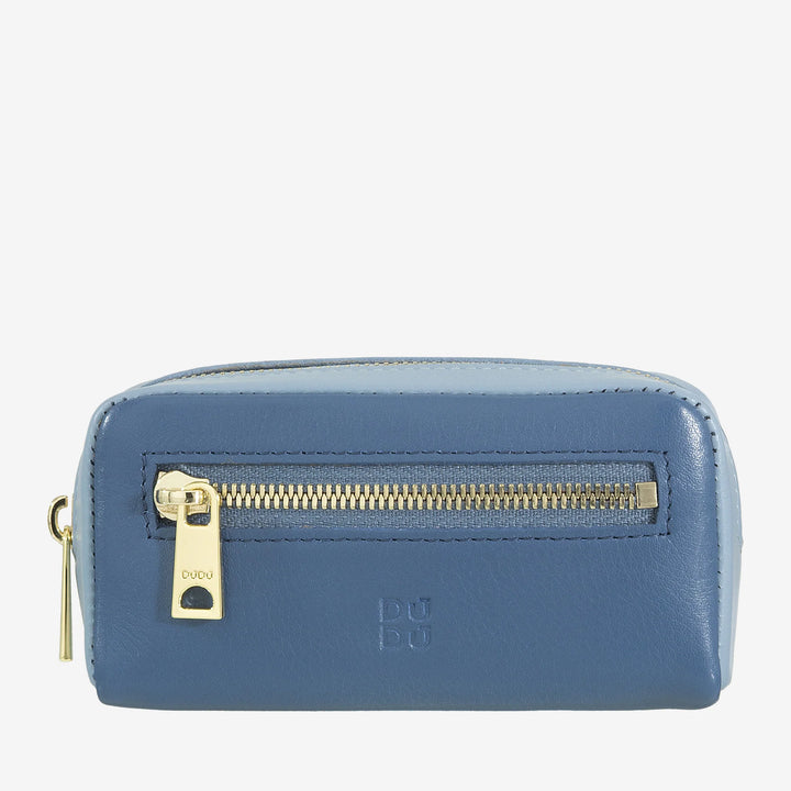 Kleurrijke unisex sleutelhanger van echt kalfsleer van DUDU