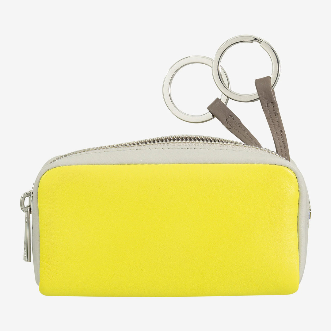 Kleurrijke unisex sleutelhanger van echt kalfsleer van DUDU
