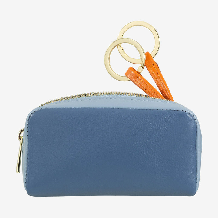 Kleurrijke unisex sleutelhanger van echt kalfsleer van DUDU