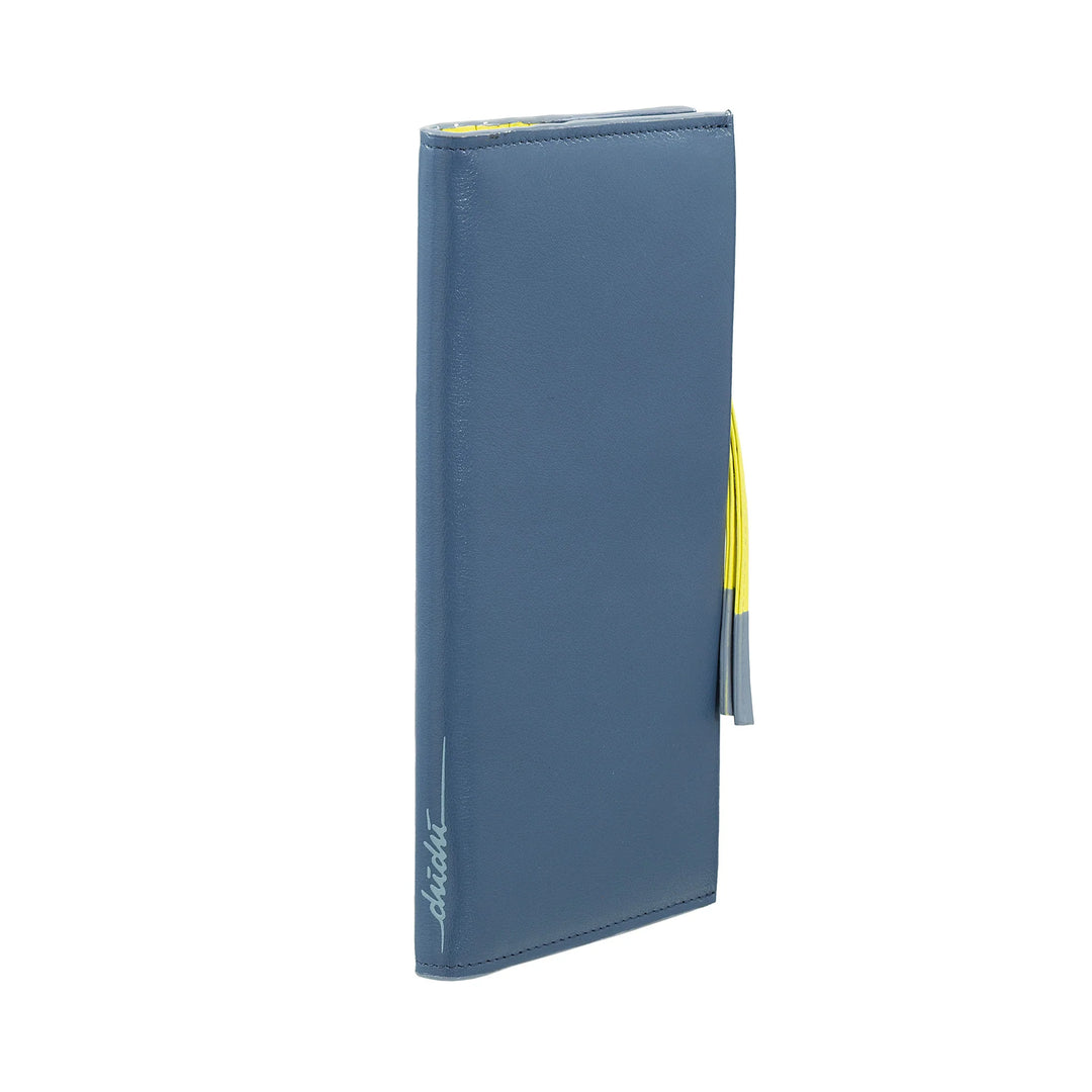 DUDU Damen-Geldbörse aus Leder, groß, schmal, mit Reißverschluss – elegante lange vertikale Buch-Geldbörse mit Kartenhalter, Münzfach mit Reißverschluss und Geldscheinfächern