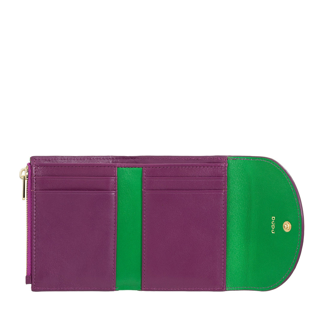 DUDU Small Compact Leather Women&