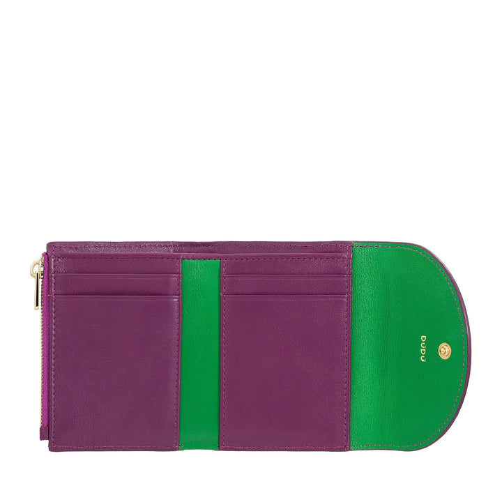 DUDU Small Compact Leather Women&