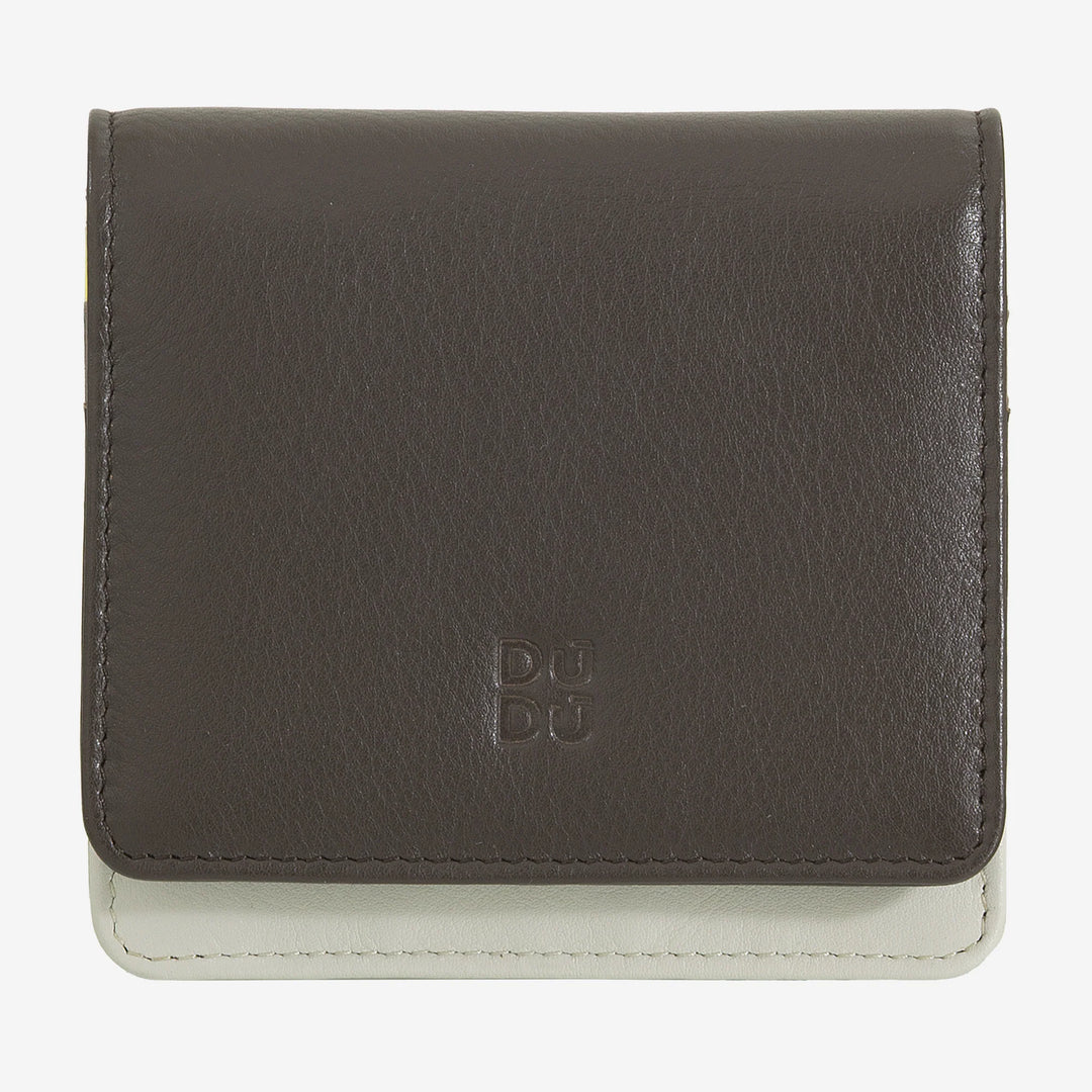 DUDU Small Ultra Compact Colorful RFID Shielded Leather Women&