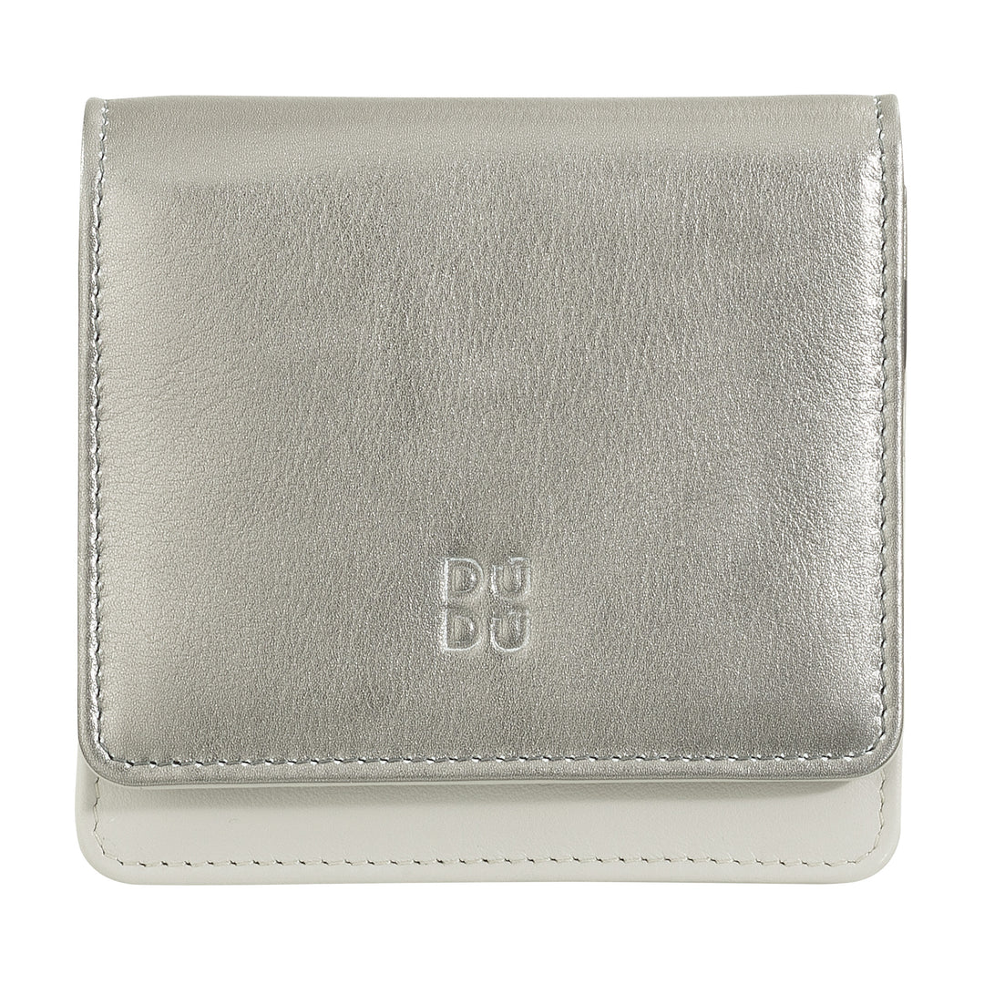 Dudu Women's Women Wallet in Skop Legant RFID Ultra Compact kleurrijke RFID met interne zip- en 8 kaartkaarthouders