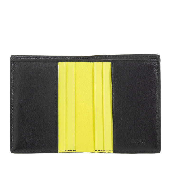 DUDU Small Wallet for Men and Women in Leather - Compact and Minimal Pocket Wallet, Elegant with Compartments for Cards and Banknotes