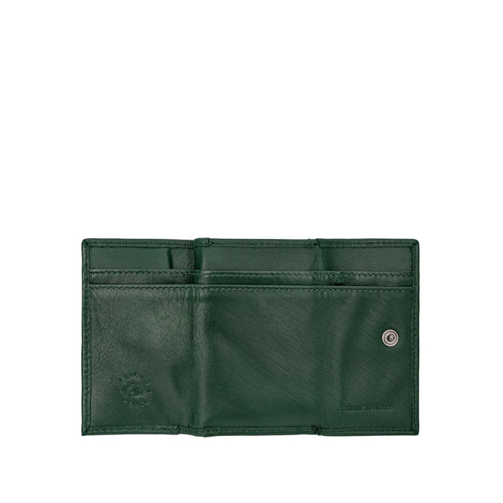 Nuvola Pelle Kleine Herrenbrieftasche aus weichem Leder mit Münzfach und Geldscheinhalter