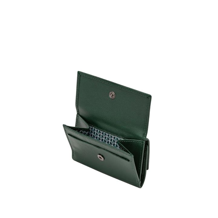 Nuvola Pelle Kleine Herrenbrieftasche aus weichem Leder mit Münzfach und Geldscheinhalter