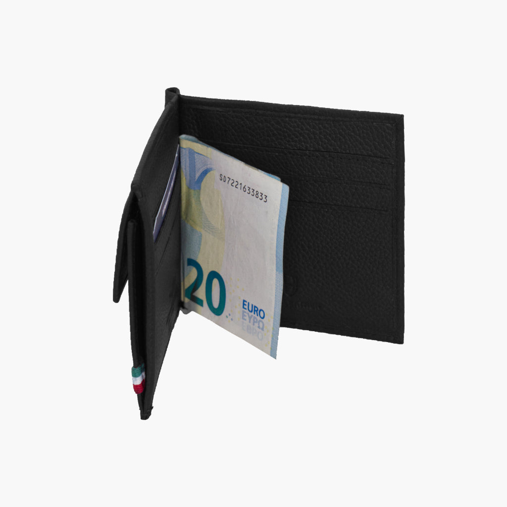 Aeronautica Militare Lederbrieftasche mit Geldscheinklammer FLAG AM110-BL