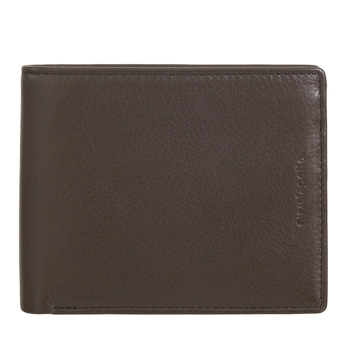 Nuvola Pelle Classic lederen herenportemonnee met portemonnee, lederen portemonnees voor creditcards, document- en bankbiljethouders