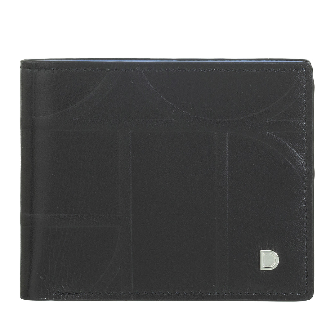 DUDU slanke herenportemonnee van bedrukt leer met RFID-bescherming - compact, elegant, klein formaat - creditcardhouder portemonnees met portemonnee