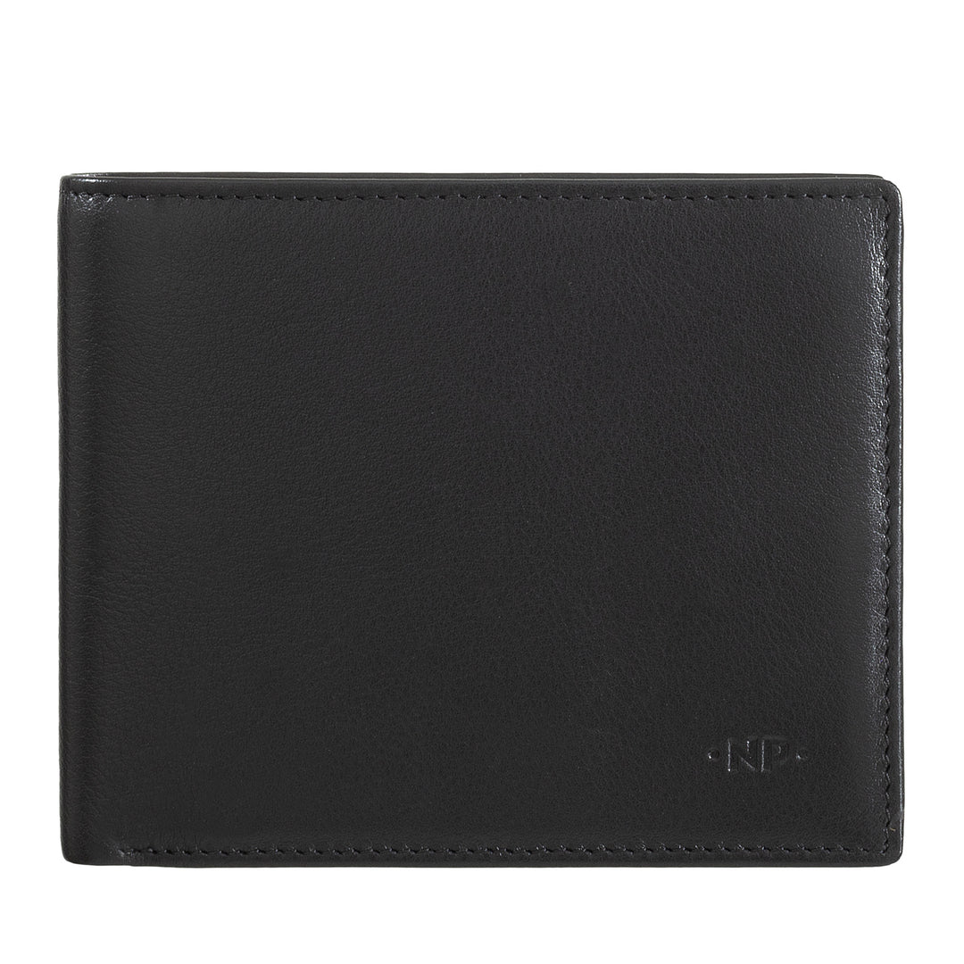 Cloud Leather Men's Wallet Slim Slim Leather Nappa with Coin Wallet and Credit Card Slot