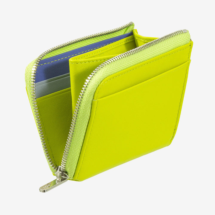 DUDU kleine herenportemonnee met ritssluiting, kleurrijke lederen RFID-portemonnee, creditcardhouder, compact zakontwerp