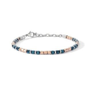 Comets bracelet mineral steel finish PVD rose gold hematite UBR 1226