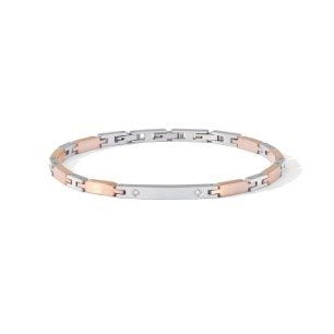 Comet Bracelet Suits Steel Finishes PVD Rose Gold Zircon UBR 1233