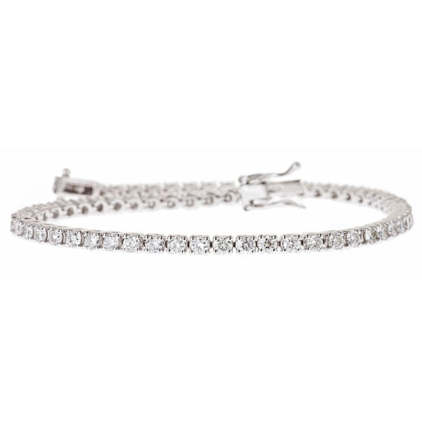 Zydo-Tennisarmband aus Weißgold 40743