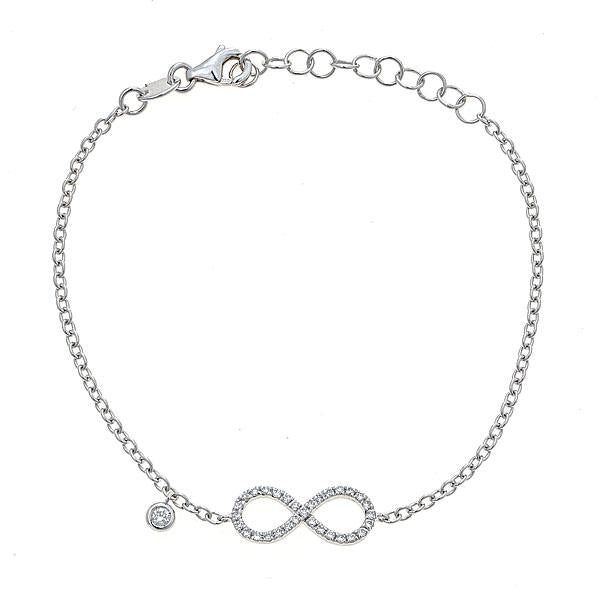 Zydo Infinity-Armband mit großen Diamanten Weißgold 54917