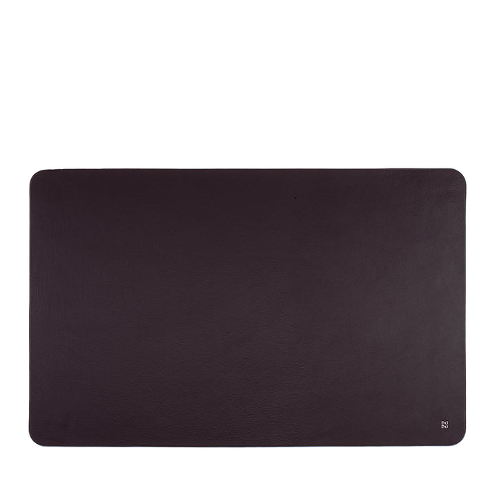 DUDU Office Desk Pad in Two-Tone Leather CM 61x40, Double-Side Rollable, Soft Non-Slip Without Seams