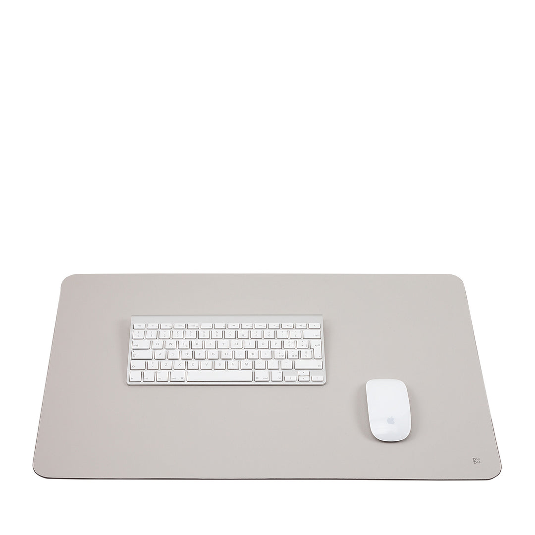 DUDU Office Desk Pad in Two-Tone Leather CM 61x40, Double-Side Rollable, Soft Non-Slip Without Seams