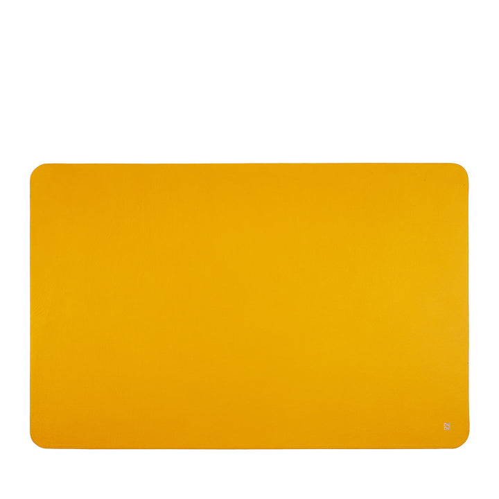 DUDU Office Desk Pad in Two-Tone Leather CM 61x40, Double-Side Rollable, Soft Non-Slip Without Seams