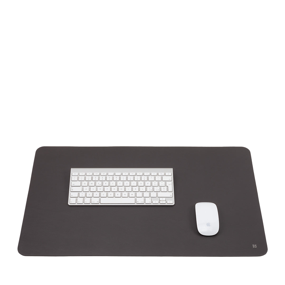 DUDU Office Desk Pad in Two-Tone Leather CM 61x40, Double-Side Rollable, Soft Non-Slip Without Seams
