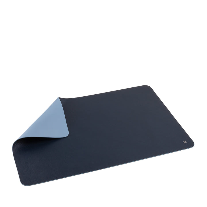 DUDU Office Desk Pad in Two-Tone Leather CM 61x40, Double-Side Rollable, Soft Non-Slip Without Seams